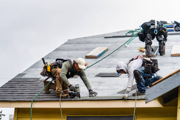 Professional Roofing technician working in Haddam, CT